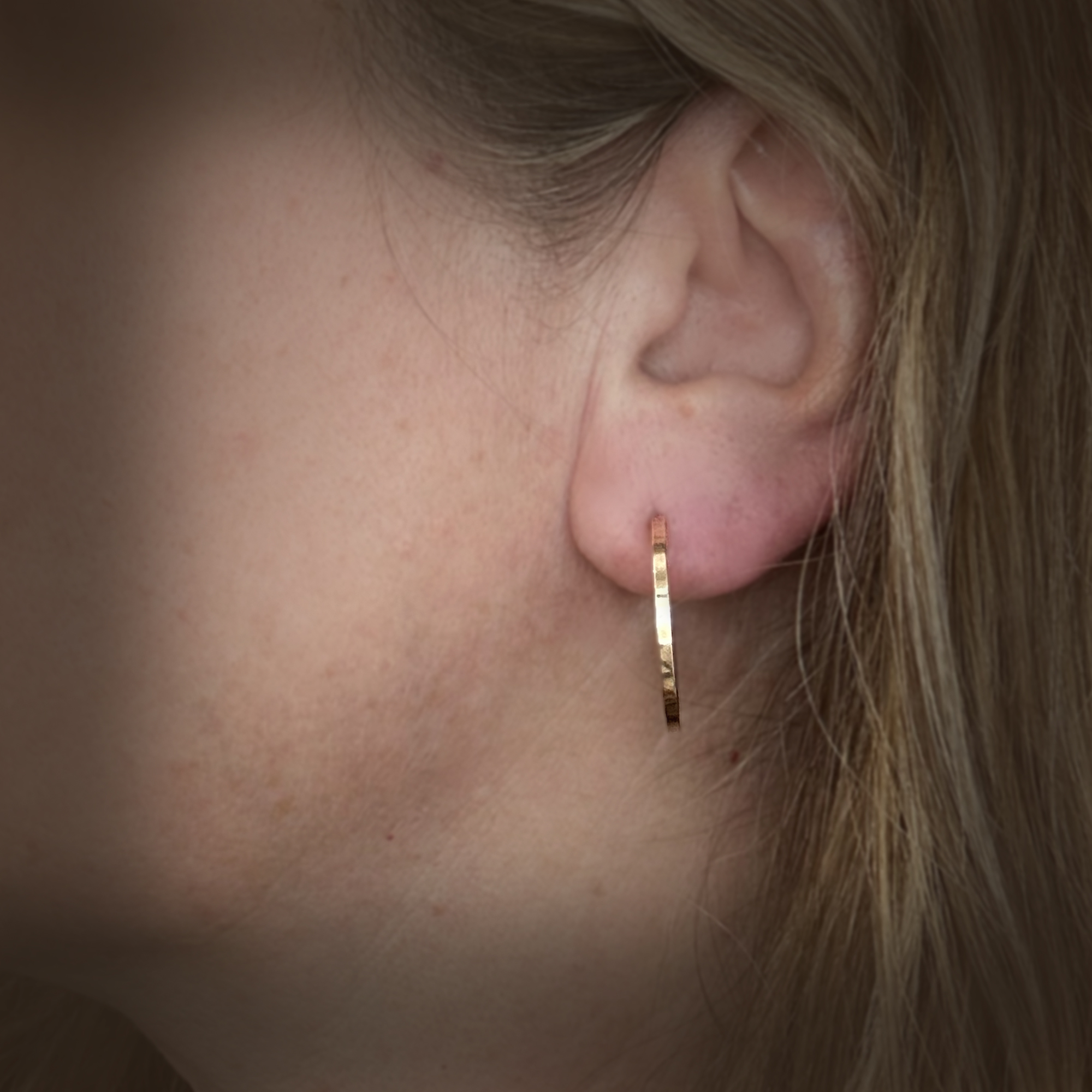 Gold Hoop Earrings Handmade To order